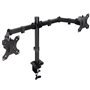 Soporte de Mesa para 2 Monitores TooQ DB1802TN-B/ Giratorio/ Inclinable/ hasta 8kg