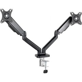 Soporte de Mesa para 2 Monitores TooQ DB5132TNR-B/ Giratorio/ Inclinable/ hasta 9kg