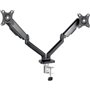 Soporte de Mesa para 2 Monitores TooQ DB5132TNR-B/ Giratorio/ Inclinable/ hasta 9kg