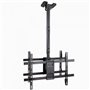 Soporte de Techo Giratorio/ Inclinable/ Nivelable TooQ LPCE2286TSLI-B para 2 TV de 43-86"/ hasta 100kg