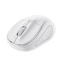 Ratón Mini Inalámbrico Trust Primo/ Hasta 1600 DPI/ Blanco mate