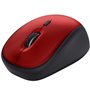 Ratón Mini Inalámbrico Trust Yvi+ Silent/ Hasta 1600 DPI/ Rojo