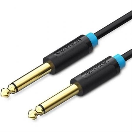 Cabo Mono Vention BAABG, Jack 6.5 Macho - Jack 6.5 Macho, 1.5m, Preto