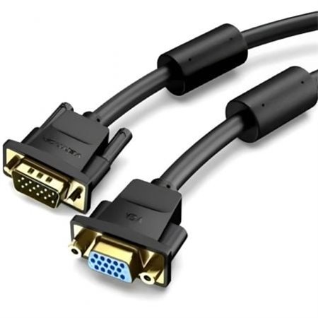 Extensão SVGA Vention DAGBF, VGA Macho - VGA Fêmea, 1m, Preto