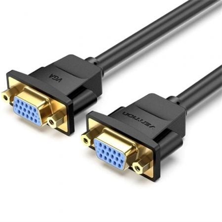 Extensão VGA Vention DAHBF, VGA Fêmea - VGA Fêmea, 1m, Preto
