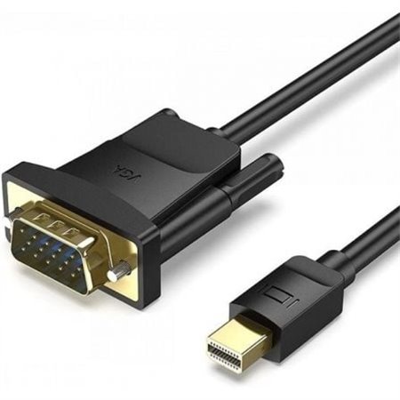 Cabo Conversor Vention HFDBF, Mini DisplayPort Macho - VGA Fêmea, 1m, Preto