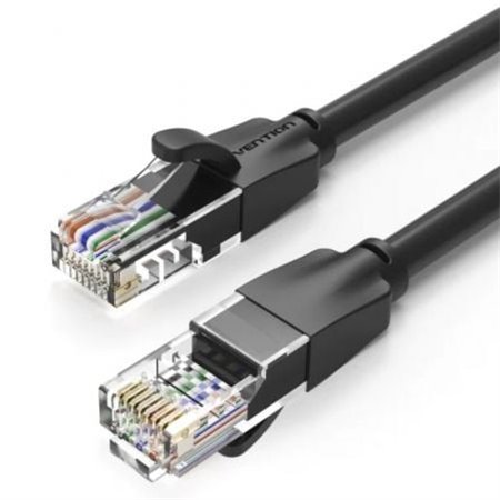 Cabo de Rede RJ45 UTP Vention IBEBF Cat.6, 1m, Preto
