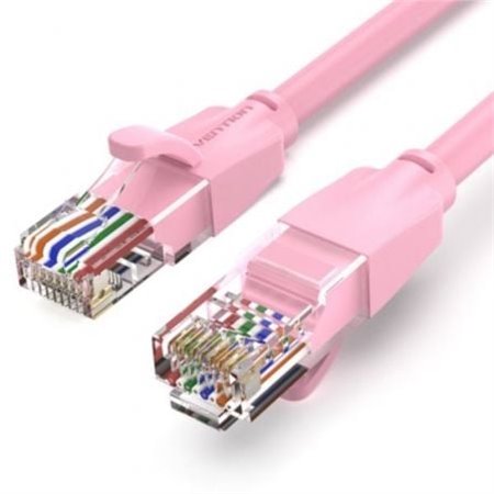 Cabo de Rede RJ45 UTP Vention IBEPF Cat.6, 1m, Rosa