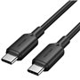 Cabo USB 2.0 Tipo-C 3A Vention TRCBH, USB Tipo-C Macho - USB Tipo-C Macho, Até 60W, 480Mbps, 2m, Preto