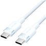 Cabo USB 2.0 Tipo-C 3A Vention TRDSH, USB Tipo-C Macho - USB Tipo-C Macho, Até 60W, 480Mbps, 2m, Azul