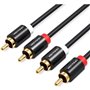 Cabo Stereo Vention VAB-R06-B150, 2x RCA Macho - 2x RCA Macho, 1.5m, Preto