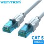 Cabo de Rede RJ45 UTP Vention VAP-A10-S5000 Cat.5e, 50m, Azul e Branco