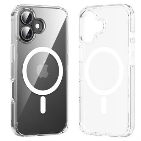 Funda Dura com Magsafe Vention KUGT0-10, Compativel com iPhone 16, Transparente