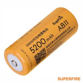 Pilha Lítio 26650 3.7V 5200mAh SUPERFIRE