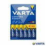 Pilha Alcalina LR6/AA 1.5V 6x Longlife Power VARTA