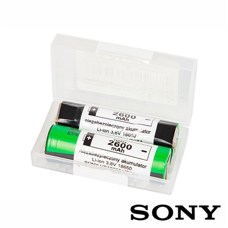Bateria Lítio 18650 3.6V 2600MA C/ Patilhas Pack 2un SONY