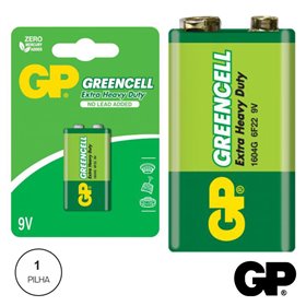 PILHA ZINCO-CARVÃO 9V/6LR61 GP