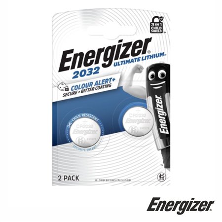 Pilha Lítio Ultimate Botão CR2032 3V 2x Blister ENERGIZER