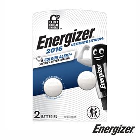 Pilha Lítio Ultimate Botão CR2016 3V 2x Blister ENERGIZER