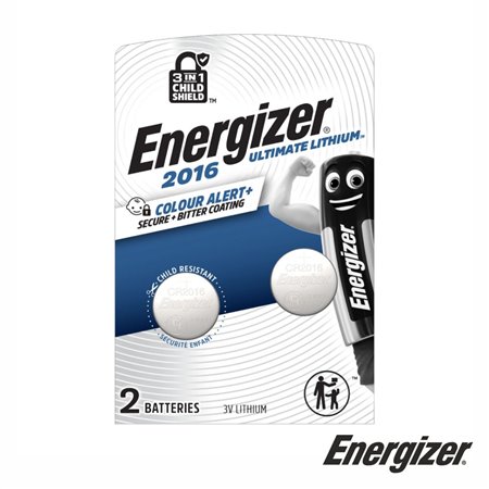 Pilha Lítio Ultimate Botão CR2016 3V 2x Blister ENERGIZER