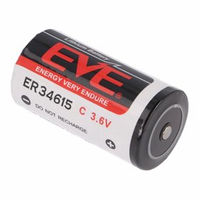 Pilha Lithium 32.9x61.5mm ER34615 3.6V 19000mA EVE