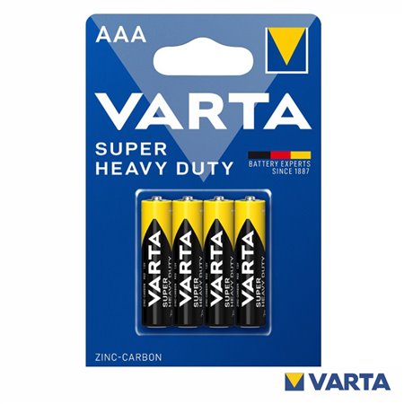 Pilha Zinco-Carvão R03/AAA 1.5V 4x Blister VARTA