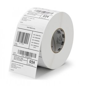 Godex Pack de 10 Rolos de 7500 Etiquetas de Transferencia Termica 7500 Etiquetas por Rolo Medidas 100x50mm Color Blanco 
