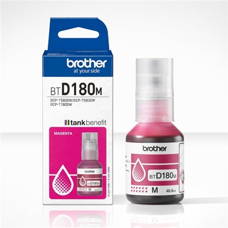 Brother BTD180M Magenta Garrafa de Tinta Original BTD180M