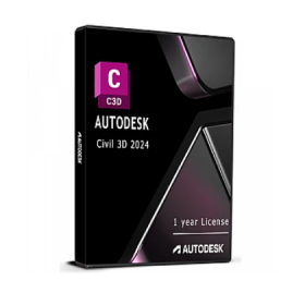 Autodesk Civil 3D 2024 ESD 1 Ano - 1 PC - Chave de Ativação