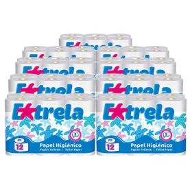 Papel Higiénico Doméstico de Folha Dupla - 108 rolos