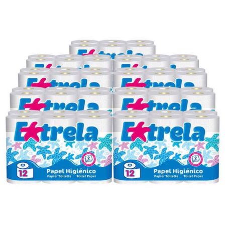 Papel Higiénico Doméstico de Folha Dupla - 108 rolos