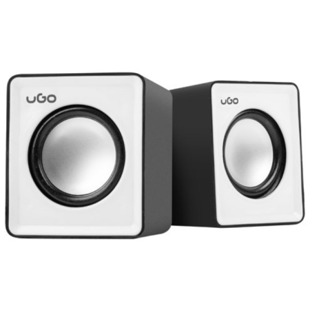 Colunas de Som 2.0 Office - Preto e Branco – uGo