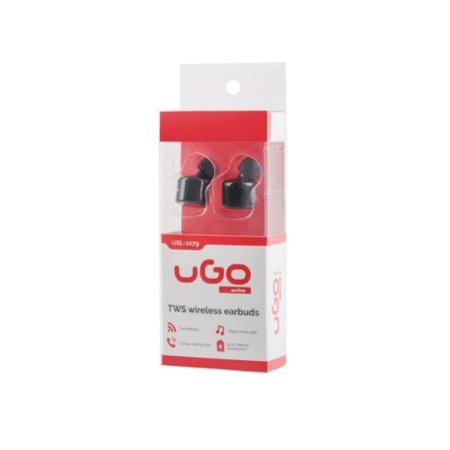 uGo Fones Auriculares TWS Bluetooth - Preto -  USL-1079
