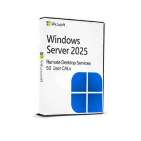 Microsoft Windows Server 2025 - Remote Desktop Services - 50 User CALs - ESD