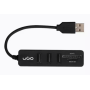 HUB USB 2.0 Maipo HU200 com 3 Portas e Leitor de Cartões SD/Micro SD - uGo - UHU-1551