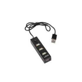 HUB USB 2.0 Maipo HU100 com 4 Portas e Interruptor - Preto - uGo