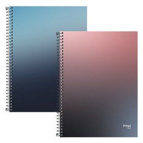Caderno Premium Capa Dura A4 80 Folhas Pautado Pack 6