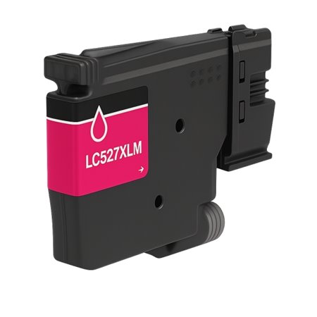 Brother LC527XL Magenta Cartucho de Tinta Pigmentada Generico - Reemplaza LC527XLM/LC527M
