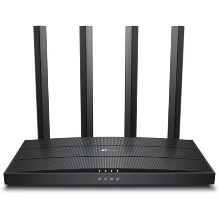 Roteador sem fio TP-Link Archer AX12 Dual Band AX1500 WiFi 6 - 4 portas RJ-45 - 4 antenas externas - cor preta