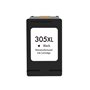 Remanufacturado HP 305XL Negro Cartucho de Tinta - Muestra Nivel de Tinta - Reemplaza 3YM62AE/3YM61AE