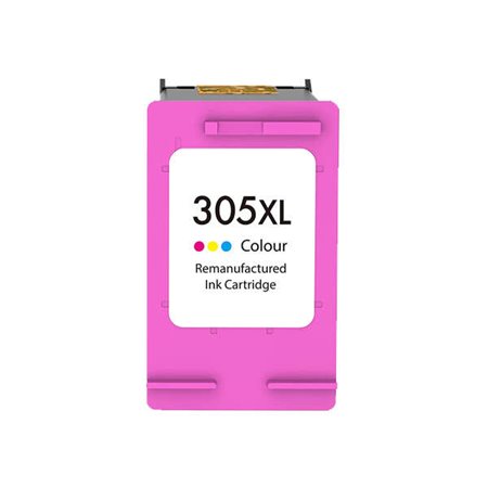 Remanufacturado HP 305XL Color Cartucho de Tinta - Muestra Nivel de Tinta - Reemplaza 3YM63AE/3YM60AE