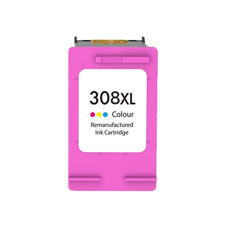 Remanufacturado HP 308XL Color Cartucho de Tinta - Reemplaza 7FP2UE - Alta Capacidad/Jumbo