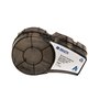 Brady M21-500-499 Cinta de Etiquetas Original Tela de Nylon - Texto Negro sobre Fondo Blanco - Ancho 12,70mm x 4,88m