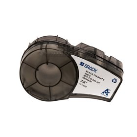 Brady M21-750-595-WT Cinta de Etiquetas Original Vinilo - Texto Negro sobre Fondo Blanco - Ancho 19,05mm x 6,4m