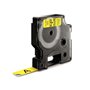 Dymo LM D1 45018 Cinta de Etiquetas Original para Rotuladora - Texto Negro sobre Fondo Amarillo - Ancho 12mm x Largo 7m