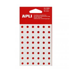 Pacote Apli com 96 arruelas de reforço Ø 13mm - Alta resistência à tração e abrasão - Ideal para escolas, escritórios e residênc