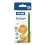 Milan Plastipastel - Pacote com 6 giz de cera redondos coloridos - Cores sortidas