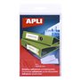 Bolsos adesivos para etiquetas Apli - 55 x 102 mm - Altere as informações da etiqueta de acordo com suas necessidades - Contém 6