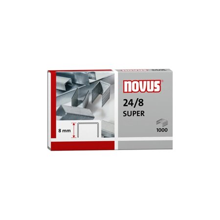 Caixa Super Novus 24/8 com 1000 grampos galvanizados 24/8