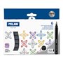 Conjunto de 6 Marcadores Metálicos com Ponta de Pincel Milan - Tinta à Base de Água - Ponta de Pincel de 0,5 a 6 mm - Cores Sort